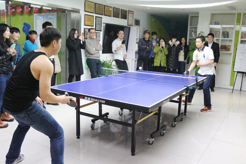 第二屆“易道杯”乒乓球運動會火熱開賽