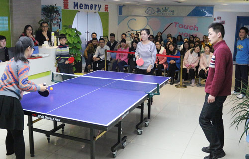 易道“乒乓球運動會”火熱進行中